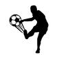 シュート シュート シュート,サッカー選手,人,人物,サッカーボール,キック,球技,スポーツ,サッカー,クロスのシルエット素材
