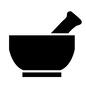 乳鉢 乳鉢,乳棒,乳ばち,すり鉢,鉢,すりつぶす,道具,アロマ,アロマセラピー,アイコンのシルエット素材