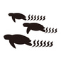 ウミガメ ウミガメ,カメ,亀,海亀,動物,砂浜,水族館,動物園,アニマル,3匹のシルエット素材