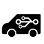車と回路 車と回路 車,回路,自動運転,自動運転車,乗り物,iot,ai,人工知能,テクノロジー,未来のシルエット素材