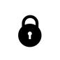 ロック 錠前,セキュリティ,ロック,保護,鍵,防ぐ,防御,カギ,セキュリティロックのシルエット素材