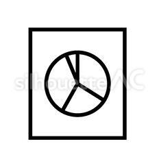 円グラフ 円グラフ,グラフ,資料のシルエット素材