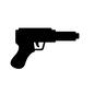 銃 武器,凶器,銃,拳銃,ピストル,違法,犯罪,殺人,撃つ,道具のシルエット素材