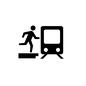 駅 駅 駆け込み乗車,走る,駅,乗車,電車,列車,ピクトグラム,人物,全身,走るのシルエット素材
