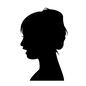 女性の横顔 女性の横顔 感情,話す,会話,横向き,顔,フェイス,face,横顔,アップ,輪郭のシルエット素材