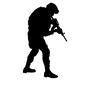 軍人 サバイバルゲーム,サバゲ,銃,武器,人,人物,軍,軍隊,軍人,戦いのシルエット素材