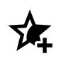 星マーク 星マーク 星マーク,星,星印,ブックマーク,プラス,追加,ソーシャルメディア,メディア,コミュニケーション,情報のシルエット素材