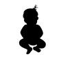 お座り お座り お座り,座る,ベビー,赤ちゃん,幼児,赤ん坊,人,人物,乳児,子供のシルエット素材