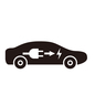 電気自動車 電気自動車 電気自動車,自動車,乗り物,1台,コンセント,充電,電気,テクノロジー,エコカー,ev車のシルエット素材