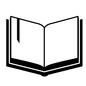 開いた本 開いた本 本,開く,ノート,しおり,ブックマーカー,読書,教科書,見開き,ページ,はめ込みのシルエット素材