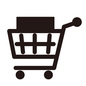 ショッピングカート ショッピングカート ショッピングカート,カート,ショッピング,買い物,スーパー,ビジネス,店,地図記号,地図,記号のシルエット素材