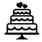 ウェディングケーキ ウェディングケーキ ウェディングケーキ,ケーキ,ウェディングパーティー,結婚パーティー,結婚式,披露宴,3段ケーキ,ハートマーク,スイーツ,パーティーのシルエット素材