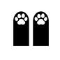 猫の足跡 猫,ねこ,ネコ,キャット,猫の足,ネコの足,ねこの足,肉球,動物,アニマルのシルエット素材