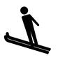 スキージャンプ スキージャンプ スキー,ジャンプ,スキージャンプ,スポーツ,アスリート,競技,競う,人物,ピクトグラムのシルエット素材