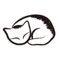 眠っている猫の玩具 眠っている猫の玩具 猫,眠る,眠り猫,かわいい,手描き風,動物,縫いぐるみ,ぬいぐるみ,人形,玩具のシルエット素材