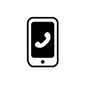 スマートフォン スマートフォン 通話,着信,受話器,スマホ,スマートフォン,携帯,モバイル,電話,携帯電話,タブレットのシルエット素材