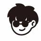 ニヤリとするサングラスの男性 ニヤリとするサングラスの男性 男性,韓国風,ニヤリ,サングラス,男の子,かっこいい,表情,かわいい,太線,シンプルのシルエット素材