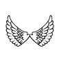 羽 アート,芸術,羽,天使,飛ぶ,羽ばたく,オーナメント,エンブレム,羽根,鳥のシルエット素材