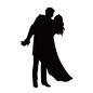 カップル カップル カップル,ドレス,ウエディング,結婚,夫婦,寄り添う,2人,人,童話,メルヘンのシルエット素材