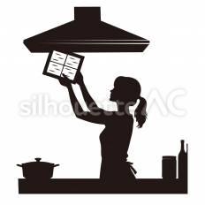 換気扇のフィルタを交換 換気扇,フィルタ,交換のシルエット素材