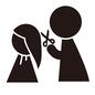 美容師 美容師 労働者,職業,美容師,ヘアーカット,人,人物,ぷくとグラム,上半身,女性,男性のシルエット素材