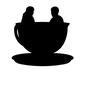 コーヒーカップ コーヒーカップ コーヒーカップ,人物,乗る,カップル,座る,回転,遊園地,レジャー施設,テーマパーク,アトラクションのシルエット素材