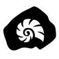 アンモナイト アンモナイト,発掘物,海洋生物,石,岩,渦巻,ぐるぐる,展示物,化石,博物館のシルエット素材