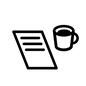書類とコーヒー 書類とコーヒー コーヒー,ドリンク,飲み物,仕事,カップ,書類,用紙,紙,文房具,文具のシルエット素材