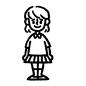 女の子 女の子 子供,こども,女の子,全身,正面,立つ,制服,笑う,笑顔,学生服のシルエット素材