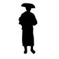 平民 平民 平民,男,江戸時代,人,人物,全身,立つ,歩く,傘のシルエット素材