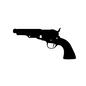 銃 銃,拳銃,ピストル,短銃,回転式拳銃,自動拳銃,リボルバー,小銃,ライフル銃,ライフルのシルエット素材