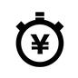 リクルート リクルート 就職活動,就活,ストップウォッチ,¥,¥マーク,お金,丸,円,時は金なり,時計のシルエット素材