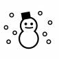 雪と雪だるま 雪と雪だるま 雪,降雪,寒い,かわいい,雪だるま,雪遊び,雪国,12月,クリスマス,2月のシルエット素材