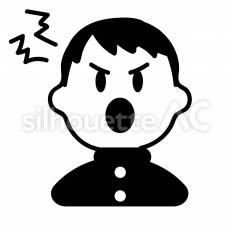 反抗期　男の子 反抗期,学生服,長袖のシルエット素材