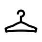ハンガー ハンガー,衣紋掛け,洋服掛け,衣類用,整理,三角形,フック,日用品,針金ハンガーのシルエット素材