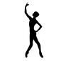 バレリーナ バレリーナ ダンサー,バレリーナ,クラシックバレエ,クラシック,バレエ,踊る,女性,全身,バレエポーズ,つま先立ちのシルエット素材