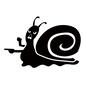 かたつむり かたつむり かたつむり,カタツムリ,蝸牛,昆虫,虫,むし,ムシ,可愛い,キャラクター,ポップのシルエット素材