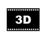 3D映画 3D映画,3D,立体,フィルム,映画,作品,シネマ,アイテム,映像のシルエット素材
