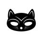 マスク マスク マスク,猫のマスク,猫のお面,動物,仮装グッズ,コスプレグッズ,お面,ハロウィン,10月,秋のシルエット素材
