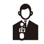 リポーター リポーター リポーター,男性,人,人物,マイク,テレビ,中継,テレビ中継,ネクタイ,スーツのシルエット素材