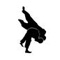 柔道 柔道 投げ技,背負投,柔道,武道,柔術,競技,スポーツ,動き,技,人物のシルエット素材