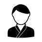 七三分け 七三分け 男,男性,おとこ,男の子,ボーイ,人,ポーズ,格好,上半身,服装のシルエット素材