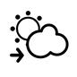 晴れのち曇り 晴れのち曇り 天気,天気予報,予報,天気マーク,晴れのち曇り,晴れのち,くもり,曇り,雲,晴れのシルエット素材