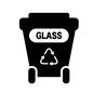 ゴミ箱 ゴミ箱 ガラス,リサイクル,英語,文字,廃棄物,車輪,キャスター付き,コンテナごみ箱,ゴミ箱,箱のシルエット素材