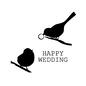 ウエディング ウエディング 鳥,結婚,ウエディング,結婚式,英語,ハッピーウェディング,つがいのシルエット素材