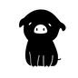 ぶた ぶた ぶた,ブタ,豚,動物,生き物,動物園,かわいい,キャラクター,アニメ,アニメーションのシルエット素材