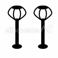 ぼんぼり ぼんぼり,灯り,飾りのシルエット素材