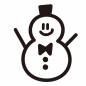 かわいい雪だるま かわいい雪だるま 雪だるま,雪,冬,クリスマス,天気,天候,天気予報,記号,マーク,韓国風のシルエット素材