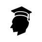 学生 角帽,帽子,ハット,卒業生,生徒,学生,卒業,卒業式,大学生,キャップのシルエット素材