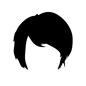 髪型 ショート,髪,髪型,ヘア,ヘアスタイル,スタイリング,かつら,ウィッグ,女性,女のシルエット素材